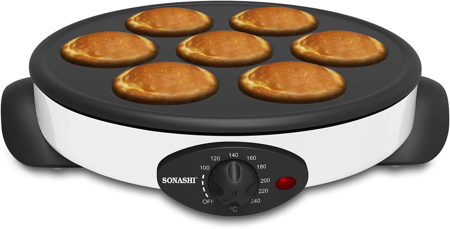 Crêpière Et Machine À Pancakes 2En1 1500W Sonashi SCRM-865 – Image 3