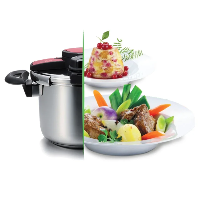 Cocotte Minute 6L + Cuite a vapeur + Joint inox 18/10 Robuste – Image 3