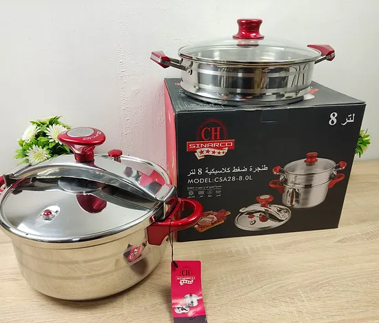 Cocotte 10 L - 04 Pcs - inox 18/10 Sinarco