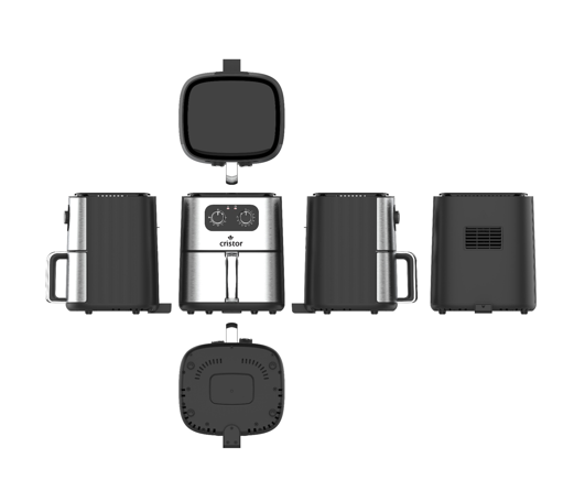 Air Fryer inox 4.2L -1400W CRISTOR – Image 2