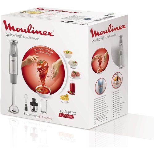 Mixeur Plongeur Quickchef 3en1-1000 W- DD655D10-gris-Inox Moulinex – Image 5