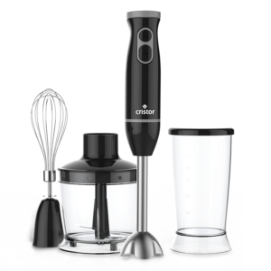 Bras Mixeur 3 en 1 CRISTOR Bras mixeur, Hachoir et Bras Fouet -500 W- 500 ML – Noir