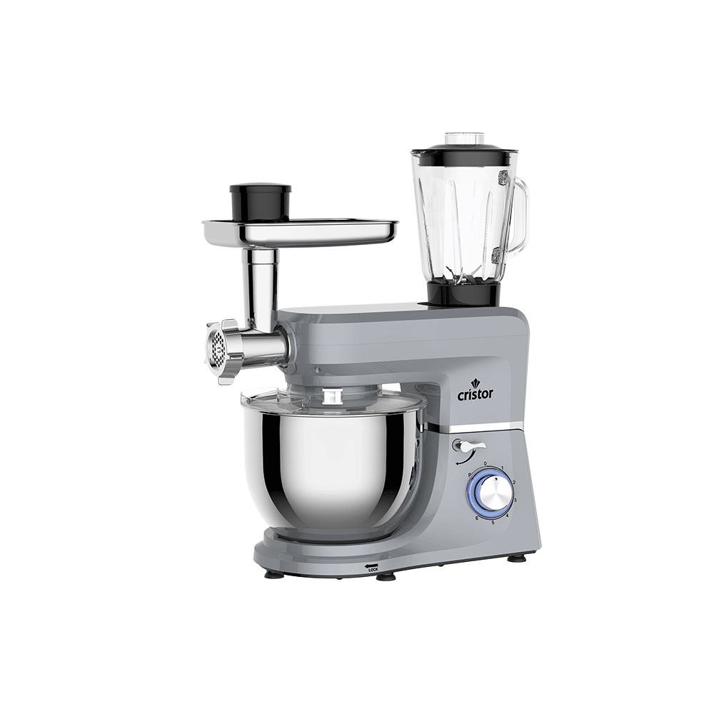 Pétrin CRISTOR Multi Fonctions -7 L-1400 W- Gris