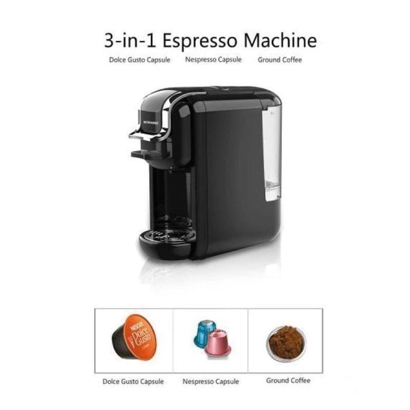 Cafetière Expresso Multifonction 3En1 600mL 1450W Sonashi SCM-4969 Noir – Image 2