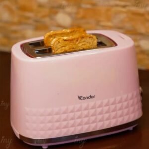 Grille-Pain 2 Tranches 850W Condor Rose