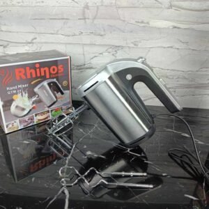 Batteur inox 600W 05 vitesses + Turbo Rhinos