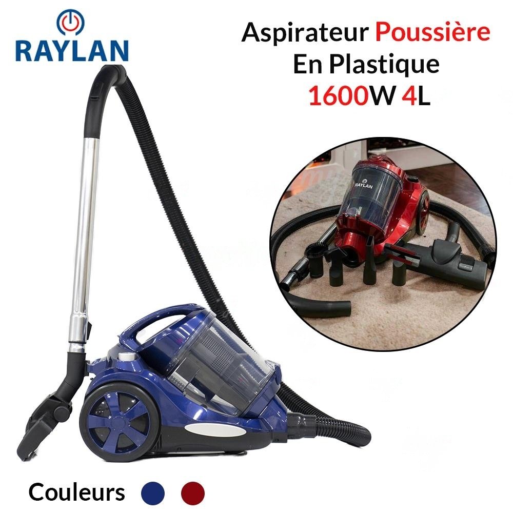 Aspirateur Poussière 1600W 4L Raylan rouge