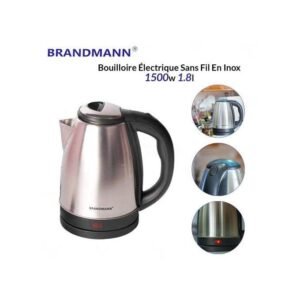 Bouilloire Électrique Sans Fil En Inox 1.8l 1500W Brandmann BR-K003