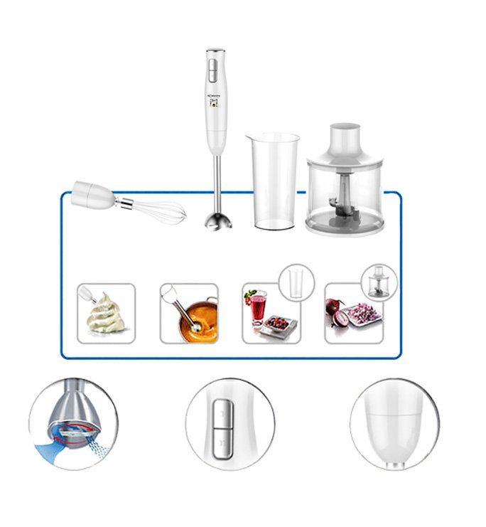 Mixeur plongeant inox 3 en 1 - 300W Robuste MP 3en1 – Image 3