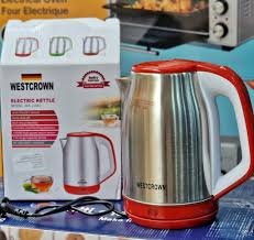 Bouilloire inox 2L 1500W Rouge WestCrown