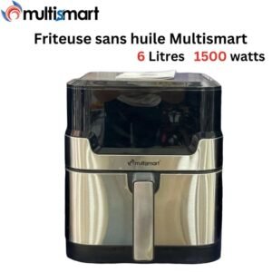 Friteuse inox Numérique Sans Huile 6L 1500W Multismart MS-AF3236