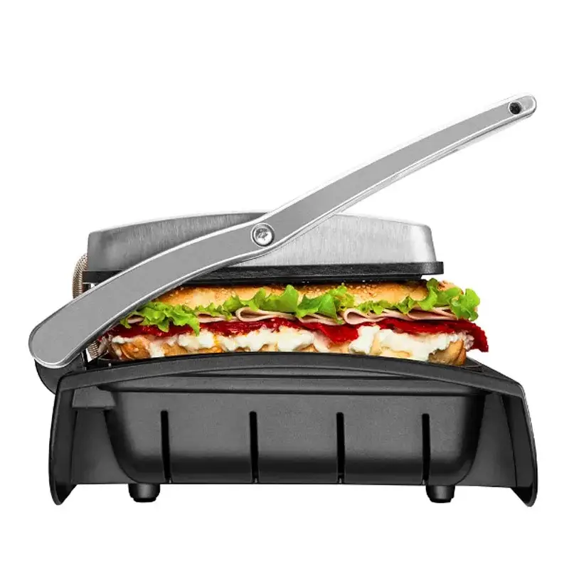 Planche a Grille et Panineuse inox 2 en 1 - 1500W Multismart – Image 4