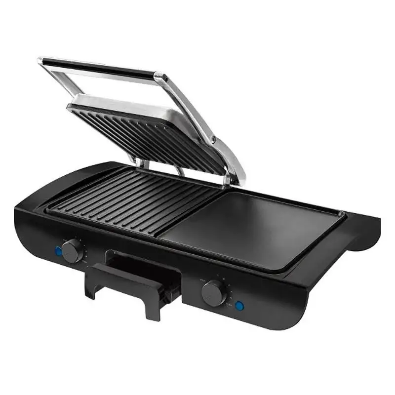 Planche a Grille et Panineuse inox 2 en 1 - 1500W Multismart – Image 2