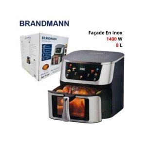Friteuse Sans Huile Air Fryer inox - 8L 1400W BRANDMANN