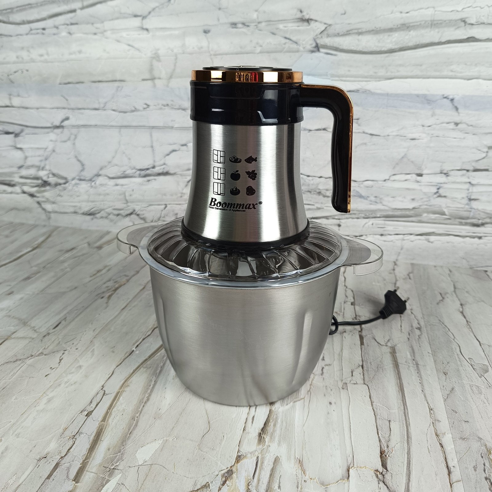 Hachoir inox 3L 400W 04 Lames Boommax – Image 4