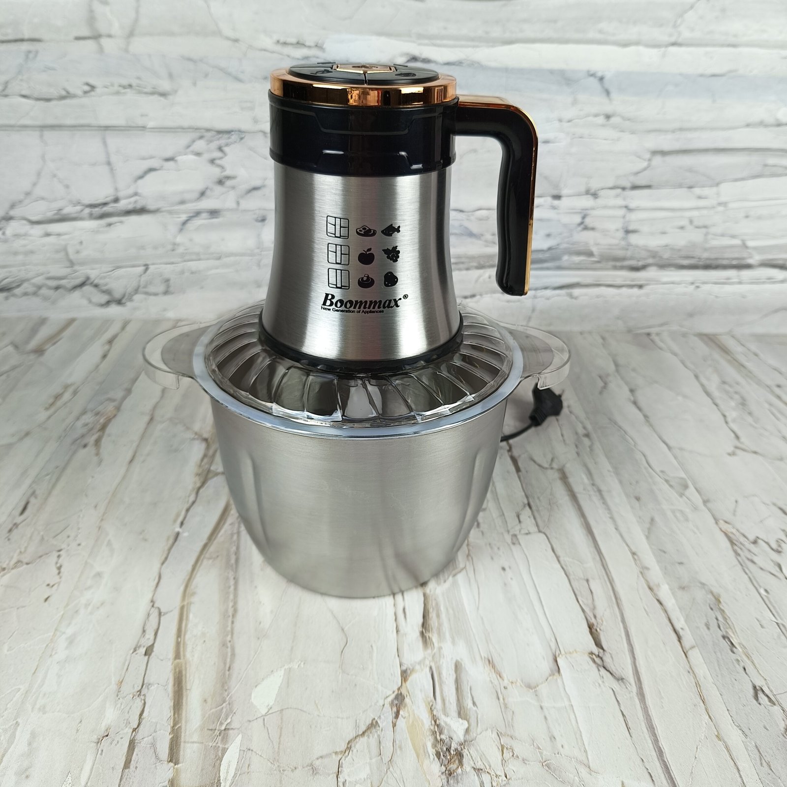 Hachoir inox 3L 400W 04 Lames Boommax – Image 3