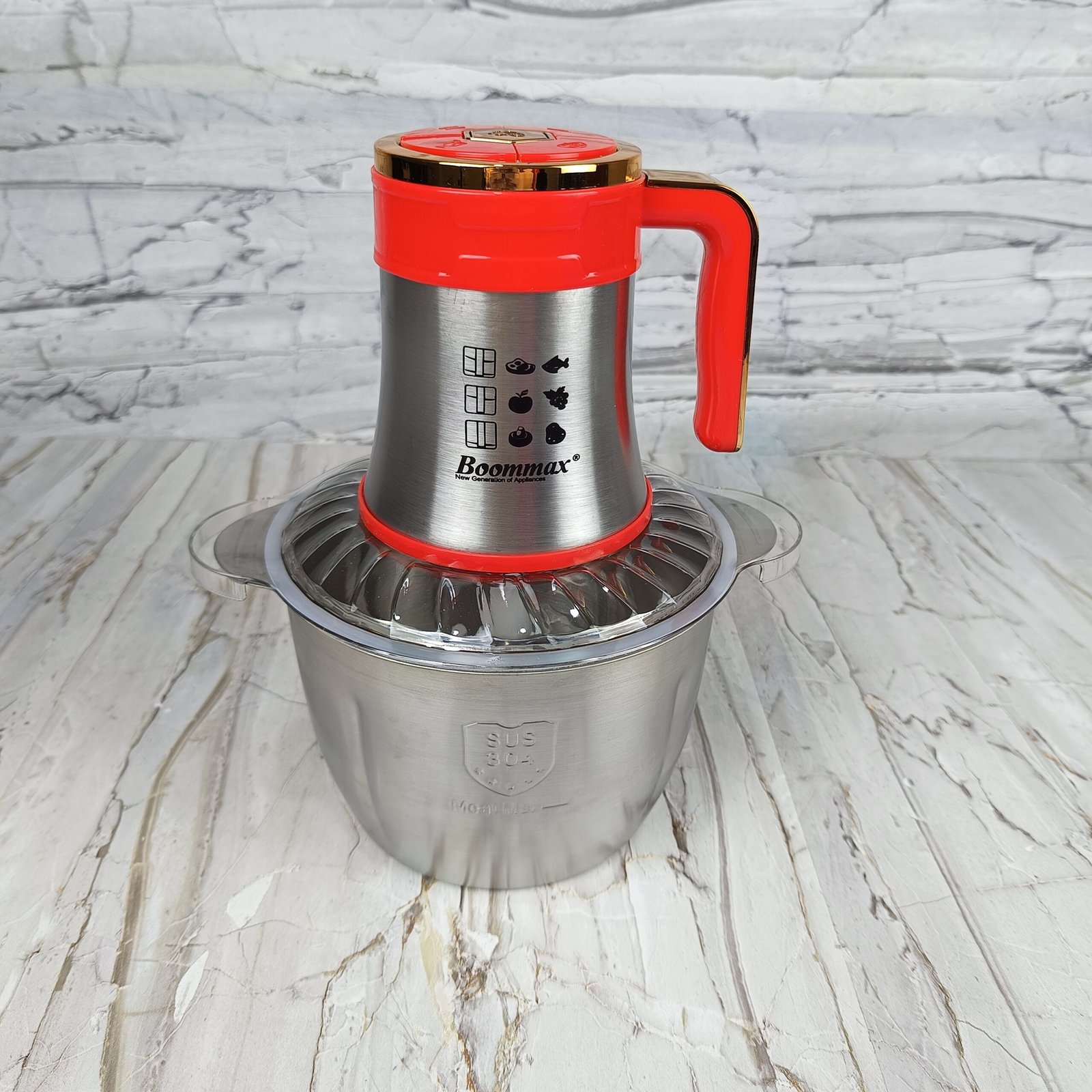 Hachoir inox 3L 400W 04 Lames Boommax