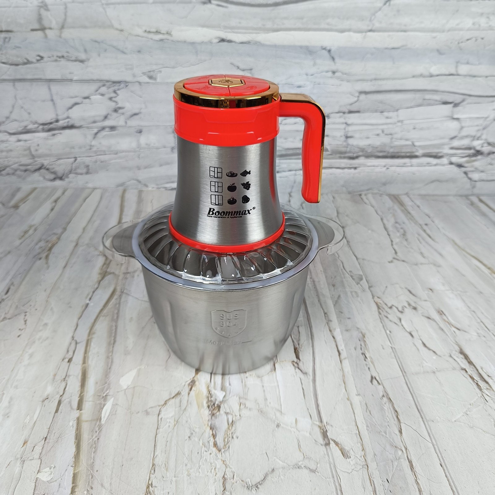 Hachoir inox 3L 400W 04 Lames Boommax – Image 6