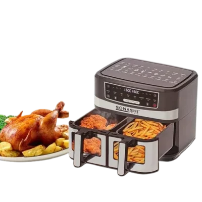 Digital Air Fryer 2 Bag 10L 2600W Sonashi Saf-106