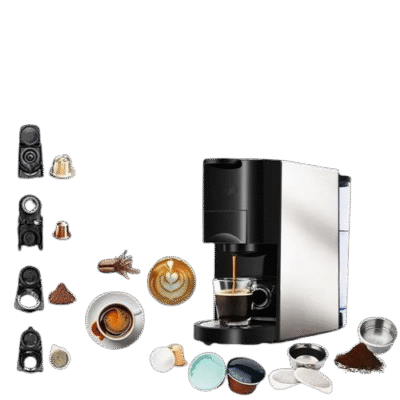 Machine a Café INOX Multi-Capsules 4 En 1 -1450W – 19 Bar 0.8L SilverCrest